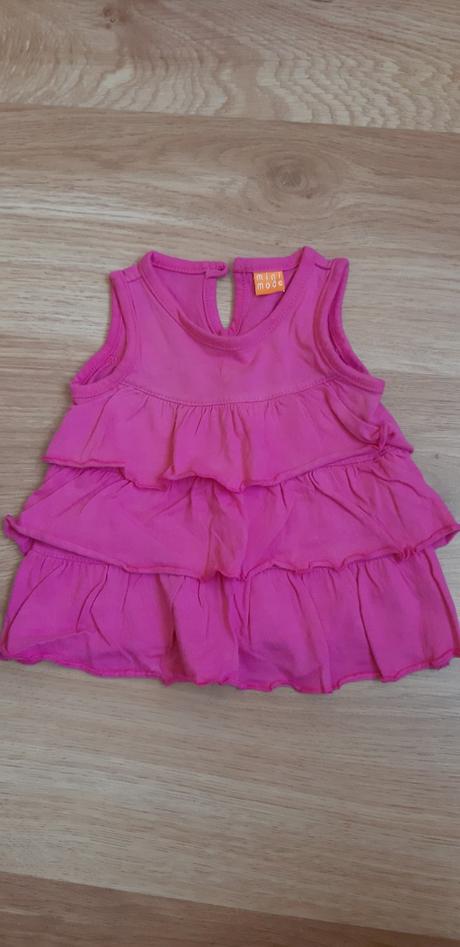Ružové šaty 6-9 m., mini mode,68