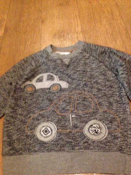 Autíčková mikina, next,110