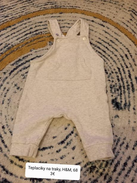 Teplaciky na traky, h&m, 68, h&m,68