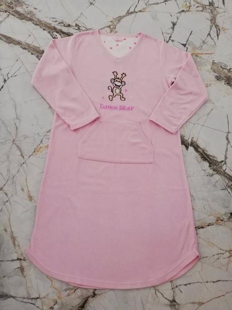 Teplá nočná košeľa, šaty veľkosť s, s