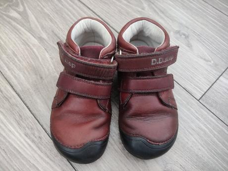 Kožené topanky barefoot, d.d.step,27