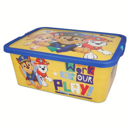 Plastový úložný box paw patrol 13l,