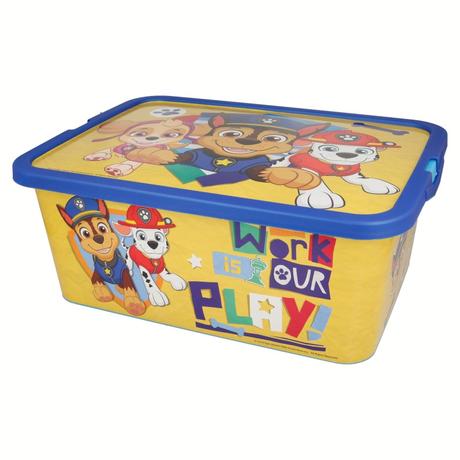 Plastový úložný box paw patrol 13l, 