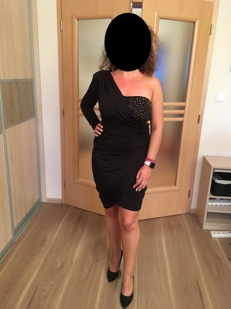 Čierne spoločenské šaty sugarbird, m