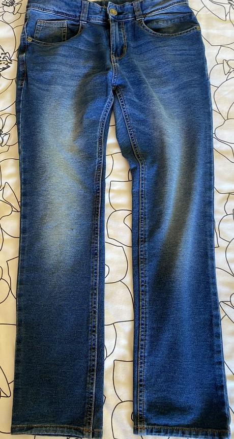 Elastické šúchané nohavice benetton v. 140/146, benetton,140