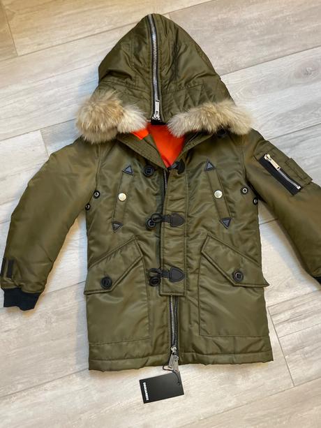 Luxusná teplá vetrovka dsquared2, 122 / 128