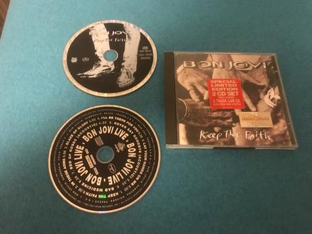 Cd box - 2 cd, bon jovi , keep the faith, 
