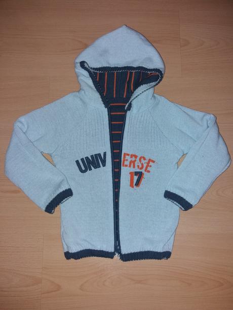 Sveter na zips obojstranny, 98