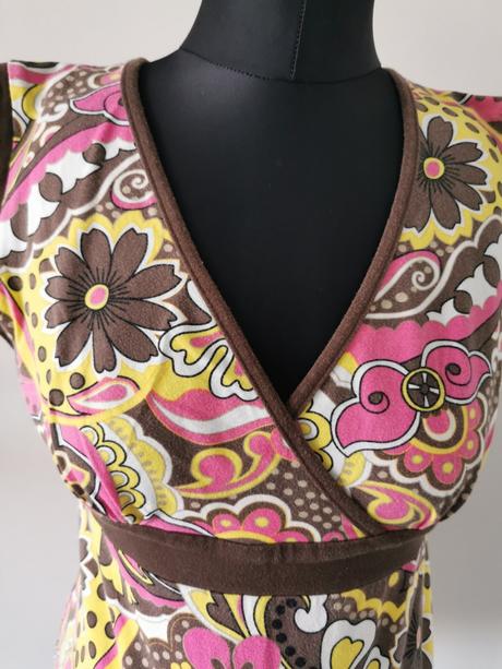 Tehotenská farebná letná bavlnená blúzka brendon, l