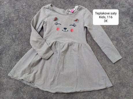 Teplakove saty, kids, 116, kids,116