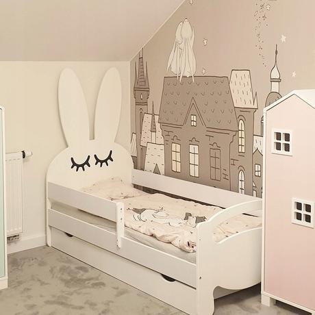 Detská posteľ zajačik komplet,rôzne veľkosti, šírka (cm): 80,dĺžka (cm): 180