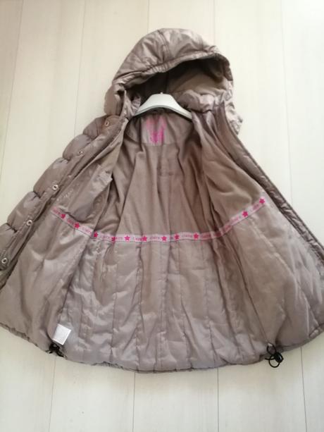 Kabátik béžový pre dievčatká, veľ. 128, 128