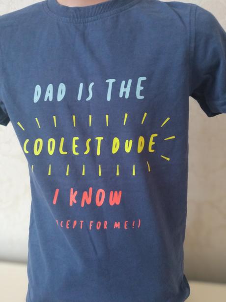 Chlapčenské modré tričko s nápismi george (5-6 r.), george,110