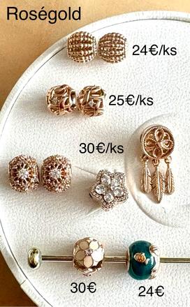 Pandora roségold korálky, pandora