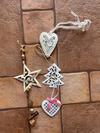 Plechove ozdoby na stromcek, 