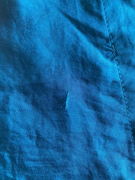 Modrá saténová blúzka sisley, l, sisley,l