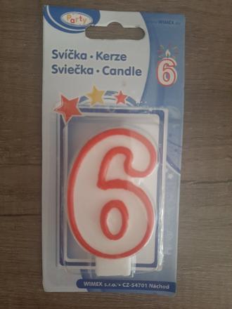 Sviečka 6 rokov,