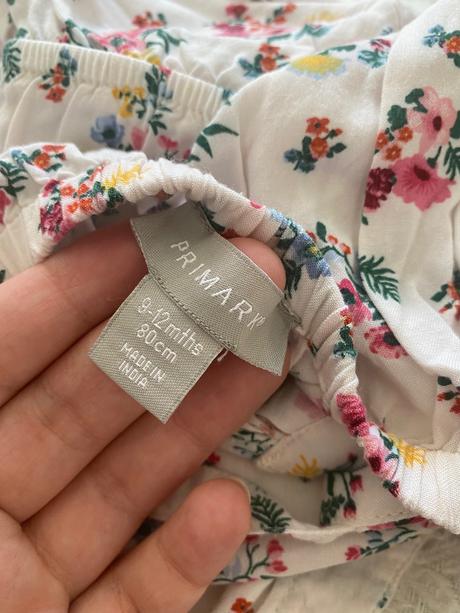 Letný kvetinový overal primark, primark,80