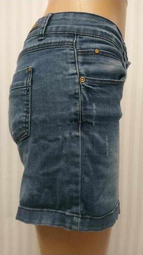 Dámske elastické modré šortky, promod, xs, promod,xs