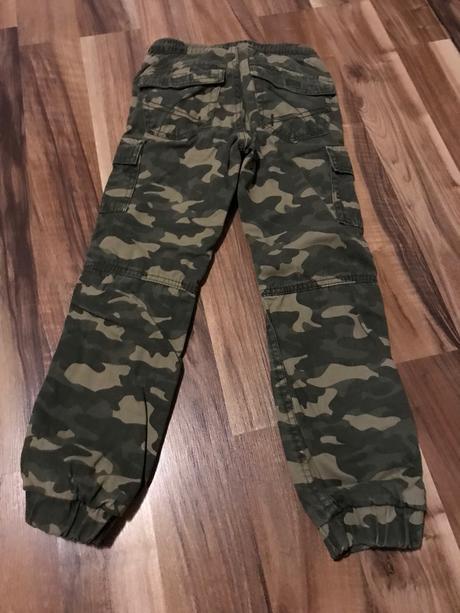 Maskáčové oteplené nohavice 122, kiki&koko,122