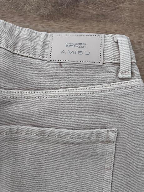 Krémové boyfriend rifle, amisu,s