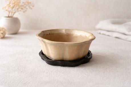 Keramický bonsajový kvetináč s podmiskou, 