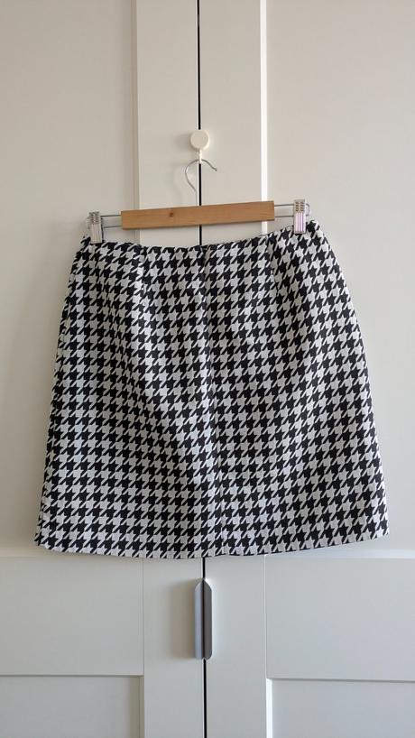 Čierno-biela pepito minisukňa m&s, marks & spencer,s