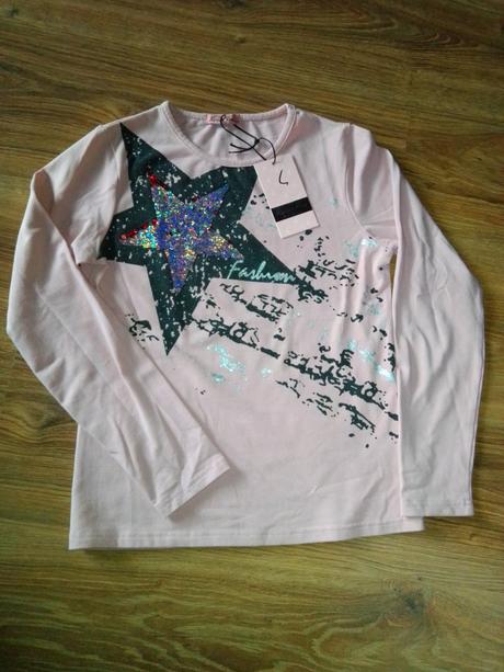 Tričká vianočné s flitrami, 128