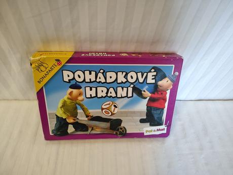 Retro spoločenská hra pat a mat, pohádkové hraní, 