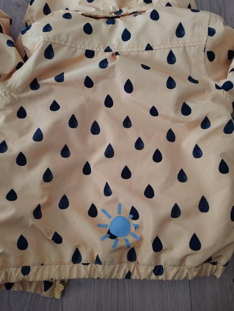 Lindex bunda 98 kvapky / dážď, lindex,98