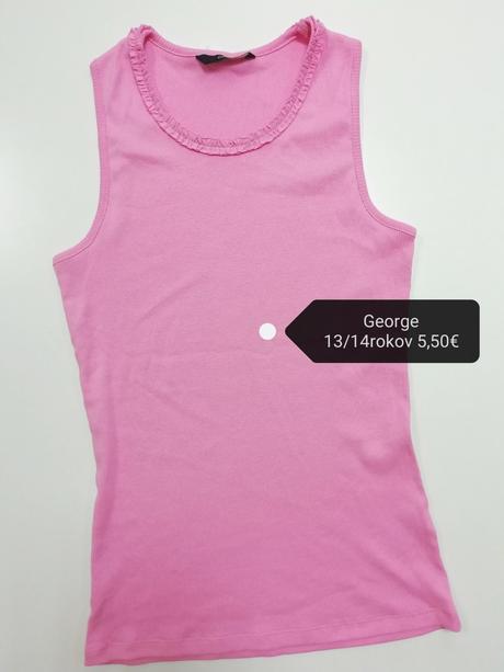 Ružové letné tielko, george,164