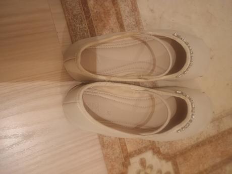 Baleriny zara 31 kremove, zara,31