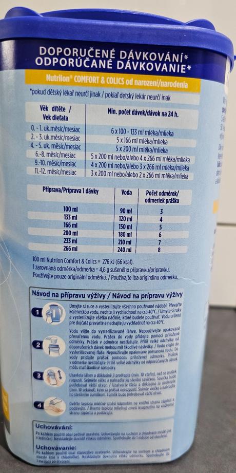 Nutrilon comfort & colics, 