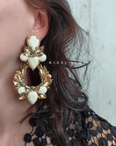 Zlaté ivory náušnice, 