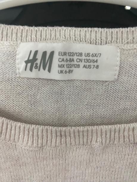 Dievčenský sveter velk.122/128, h&m,122