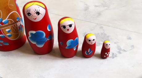 Drevené matriošky 5 ks, 