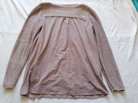 Svetrík so zlatými flitrami, promod,l