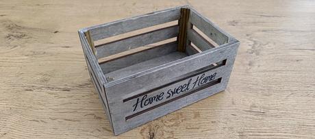 Dekoračná drevená bednička -home sweet home- 16x1, 