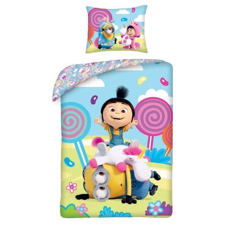 Obliečky mimoni lízatko 140/200, 70/90, šírka (cm): 140,dĺžka (cm): 200