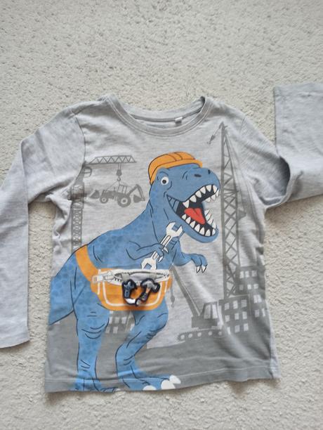 Mikina a tričká dino 110/116, h&m,110