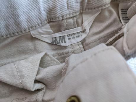 Kraťasy s výšivkou, h&m,98