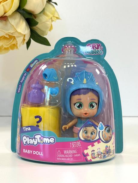 Mini bábika cry babies crawling tina, 