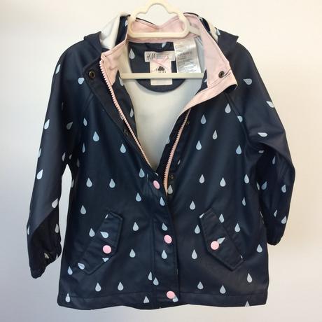 Bunda do dažďa dievčenská h&m č.98/104, 3-4y, h&m,104