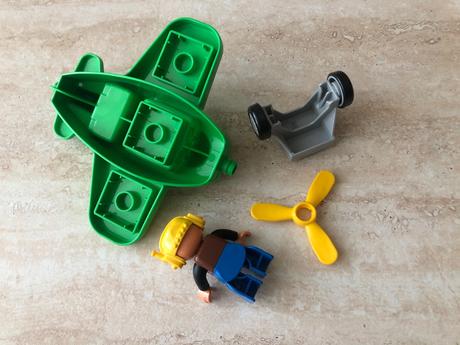 Lego duplo lietadlo a pilot, top stav, 