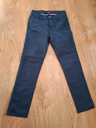 Tmavomodré chino nohavice s nastavením v páse 140, s.oliver,140