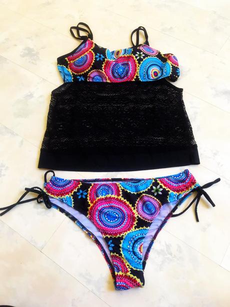 Luxusné krajkové tankini, l