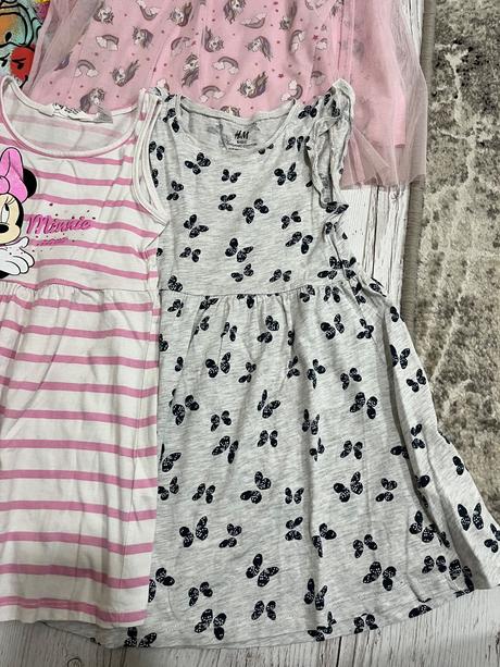 Šaty na leto 98/104 6ks, h&m,98