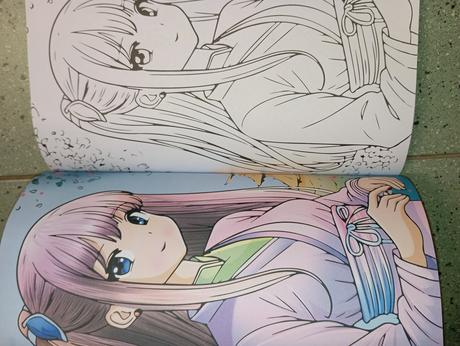 Manga omaľovánka color action, 