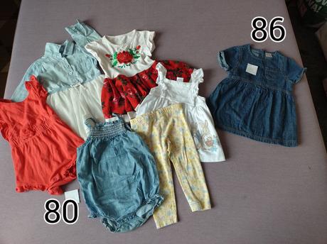 Predam detske/ dojcenske oblecenie, ciapky..., 68–80