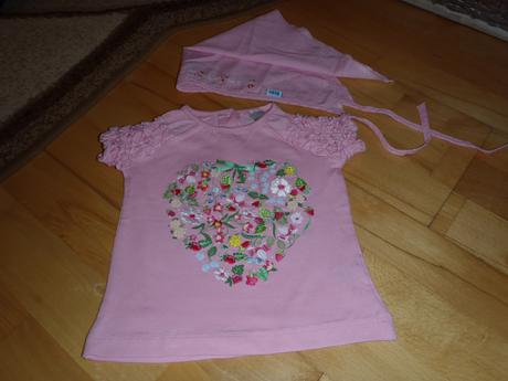 Tričko + šatka, baby club,68